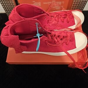 Converse Red Bow Sneakers
